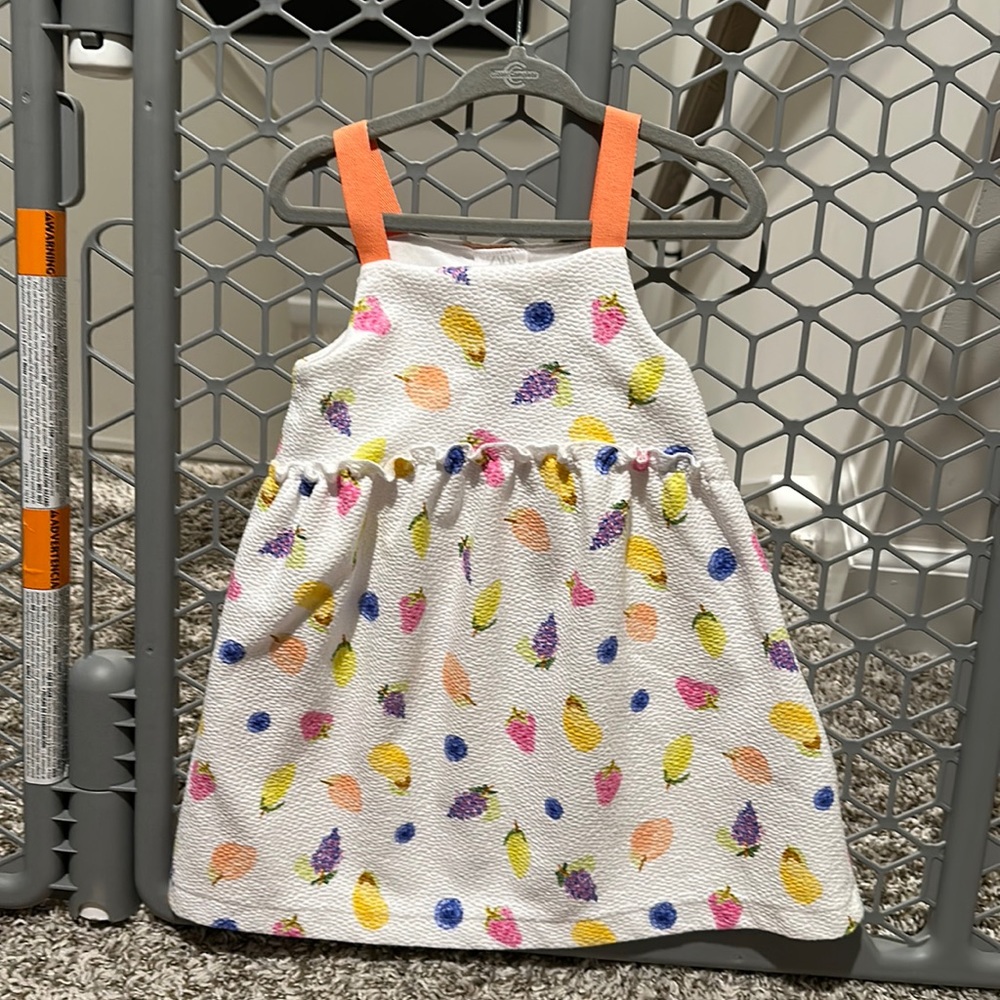 Toddler Girl Fruit Colorful Print Dress